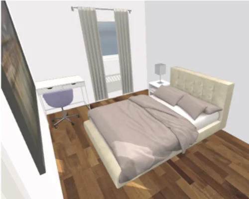 1 - Chambre 3D - Saint Martin du Touch