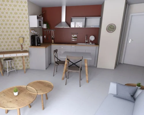 Tournefeuille cuisine - 2 projection 3D
